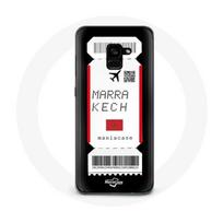 Coque pour Samsung Galaxy A8 Plus Billet d'avion Marrakech Maroc