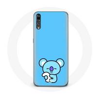 Coque pour Huawei P20 Bangtan BTS BT21 Koya RM Fond Bleu