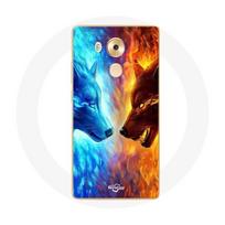 Coque pour Huawei Mate 8 Loup de Glace et de feu