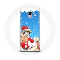 Coque pour Samsung Galaxy A6 2018 Anime One Piece Luffy Le jour de Noël 2023