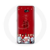 Coque pour Samsung Galaxy A5 BTS Bangtan Garçons Fond Rouge Cadeau de Noël 2023