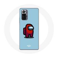 Coque pour Xiaomi Redmi Note 10 Pro Among Us jeu vidéo Fond bleu mėlyna