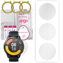 3x apgo Hydrogel ekrano apsauga, skirta Xiaomi Watch S1 Active, Hidrogelinė plėvelė, su pozicionavimo sluoksniu, lengvas montavimas