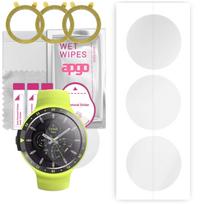 3x apgo hidrogelinė ekrano apsauga, skirta Mobvoi TicWatch Sport, hidrogelio plėvelė, su pozicionavimo sluoksniu, lengvas montavimas