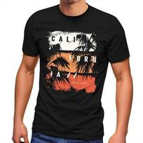 California Lettering Palm Printshirt Prin Print Fashion Unisex T-Shirt S