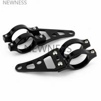 Motociklo priekinio žibinto laikikliai Modeliai 39mm-41mm Universalus šakių vamzdžio skersmuo Universalus pritaikymas Honda Magna 750 VF750 VF1100 juoda