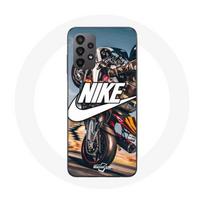 Coque - Maniacase - Samsung Galaxy A23 4G - Nike Logo - Silicone - Souple juoda