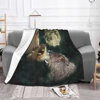 Capybara Blanket Fleece Printed Moon Breathable Soft Throw Blanket for Sofa Bedroom Plush Thin Quilt 75x100cm 30x40in