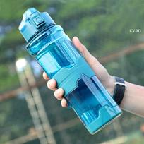 Sports Cup Large Capacity Outdoor Water Bottle Fitness Portable Travel 1Ltritan Plastic Kettle Space Cup 700ml gray