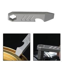 Bottle Opener Multi Tool Hanging Mini for Keychain Travel Picnic Outdoor No Scale Screwdriver gray