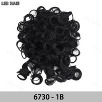 MISS WIG Synthetic Messy Short Hair Bun Extensions Elastic Drawstring Hair Clip Loose Big Curly Hair Bun For Women Hair Accessories 25cm