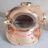 45.72 cm US Navy Mark V Diving Divers Helmet Solid Steel Amp Brass
