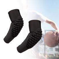 Elbow Pads Brace Guard Sleeve Support Covers Knee Sleeves XL black