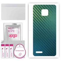 apgo Apsauginė lipdukas-oda nugarėlei, suderinama su Ulefone Note 7, Apvyniojimo plėvelė, Folija, Vinilas - Raštas Anglies Pluošto Chameleonas CAKA1