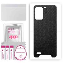 apgo Apsauginis lipdukas nugarėlei, suderinamas su Ulefone Armor 7, apvyniojama plėvelė, folija, vinilas - raštas Juodas korėtas