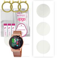 3x apgo Hydrogel Matinis Ekrano Apsauginis Stiklas Lotus Smartwatch 50001/A, Hidrogelio Plėvelė, Lankstus, Minkštas TPU su pozicionavimo sluoksniu, lengvas montavimas