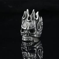 Vintažiniai Retro Punk Kaukolės Velniuko Rago Žiedai Vyrams Moterims Poroms Asmenybės vakarėliui Hip Hop Žiedas Papuošalas Vyrams Adjustable size
