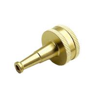3/4inch Garden Water Connector High Pressure Sweeper Sprayer Hose Nozzle Adapter Brass beige