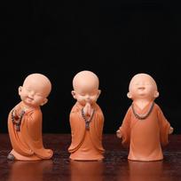 Mini monk living room resin decoration home TV cabinet porch car mounted office tea table decoration handicrafts Style 11