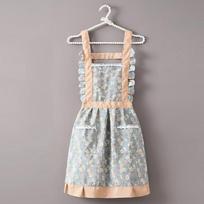 New Lace Canvas Apron, Princess Style, Breathable Waist, Cooking Apron, Dining and Work Clothes, Kitchen Apron 70*95cm