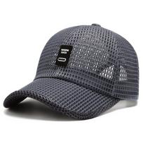 Vyriška tinklinė beisbolo kepuraitė, kvėpuojanti vasarinė kepurė, tėčio kepurė, lauko žvejybinė kepurė, kaulinė kepuraitė, snapback kepuraitė, moteriška kepurė tamsiai pilka spalva