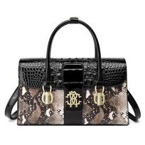Naujas Grand Crocodile Pattern Vidutinio amžiaus mamos krepšys Madingas lengvas prabangus moteriškas krepšys Crossbody rankinė black