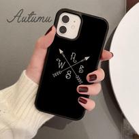 Compass Wanderlust Vintage Map Phone Case for iPhone 11 12 13 14 Pro Max mini XR XS SE 2020 7 8 Plus Galaxy S21 S22 Cover shell iPhone 5 5s SE