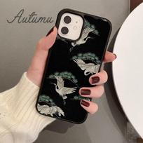 Japanese Cranes Art Phone Case for iPhone 11 12 13 14 Pro Max mini X XR XS SE 2020 6S 7 8 Plus Samsung Galaxy S21 S22 shell iPhone 5 5s SE