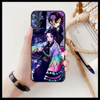 Kamado Nezuko Kimetsu No Yaiba Demon Slayer TPU Soft Phone cover hull For SamSung Galaxy s6 s7 S8 S9 S10E S20 S21 S5 S30 Plus S2 Galaxy S30 blue