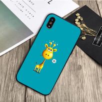 Giraffe black Silicone Phone Case For iPhone 12 XR XS Max 5 5S SE 2020 6 6S 7 8 PLUS X 11Pro Max11 Cover Shell iphone12 Pro Max gray