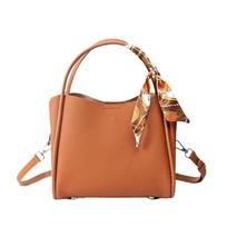 New High-end Leather Bucket Bag for Women, Niche Commuting Bag, Hand-held Crossbody Bag, Top Layer Cowhide Bag for Women gray