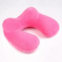 U-Shape Travel Pillow for Airplane Inflatable Neck Pillow Travel Accessories 4Colors Comfortable Pillows for Sleep Home Textile blue
