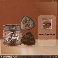 Lishu Makeup Blender Air Cushion Puff Foundation Powder Sponge Cosmetics Applicator Tool Dry Wet Dual Use brown