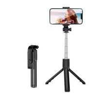„Selfie Stick“ trikojis su šviesa, nešiojamas telefono trikojis, suderinamas su iPhone 15 Pro Max/15/14 Pro/14/13, Samsung S22 Android without fill light white