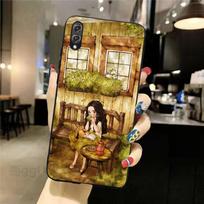 „Forest Girl“ telefono dėklo „For Honor“ dienoraštis 70 50 20 7S X9 X8 X7 Magic 4 3 Pro minkštas juodas telefono dangtelis Honor 70