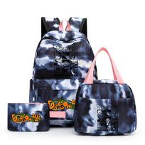 3Pcs/set Anime Dragon Ball Backpack for Girls Boys Back To Schoolbag with Lunch Bag Student Bookbag Men Women Travel Bag Mochila