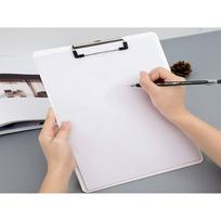 Bview Art 1pcs Clipboards with Low Profile Metal Clip Standard A6 Size with Hanging Clipboards For Office Stationery Supplies beige