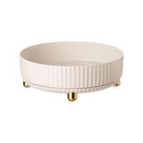360 laipsnių sukimasis prieskonių lentyna Daugiafunkcinė laikymo lentyna virtuvė Prieskoniai Vonios kosmetikos lentyna Namų organizavimo įrankiai white