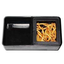Black Plastic Reptiles Water Food Box Terrarium For Feeding Breeding Insect Turtle Pet orange