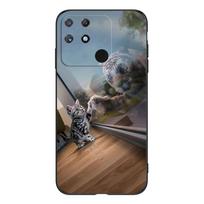 For Realme Narzo 50A Case 6.5inch For OPPO Realme Narzo50A 50 A Case RMX3430 Phone Case black tpu case lion wolf tiger dragon Realme Narzo 50A black
