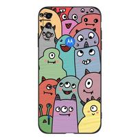 For Motorola Moto E7 E7i  Power Case Phone Back Cover Soft Silicone Protective Black Tpu Case cute funy Moto E7 Power black