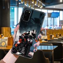 Phone Case For SamSung Galaxy S Note 21 20 10 9 8 7 6  Plus Edge E Lite Ultra Black Cover Waterproof 3D Coque Moto Motorcycle Galaxy S7 Edge black