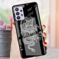 Dragon Animal Glass Case For Samsung Galaxy A52 A71 A50 A51 A70 A21s A31 A72 A10 A12 A30 A22 5G Phone Cover Samsung A73 5G