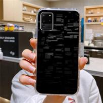 Black Series telefono dėklas Samsung Galaxy S10 S10e S8 S9 Plus S7 A70 Edge Note10 skaidrus dangtelis S10 plus gray