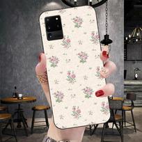 Vintage Floral Phone Case For Samsung Galaxy S6 S7 S8 S9 S10 S21 S22 Plus Ultra Soft Black Phone Cover Galaxy S30