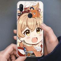 Cute Genshin Impact Anime Phone Case For Xiaomi Mi 11 Lite 12X 11T 10T 9T 12 Pro 11i 8 9 10 Ultra 5G 5X 6X Soft Cover Silicone S Xiaomi Mi 11 Lite beige