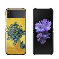 Zflip4 Phone Case For Samsung Galaxy Z Flip3 5G Cases for Samsung Z Flip 3 zflip Coque Hard Shell Fundas Van Gogh Starry Sky Art Samsung Z Flip yellow