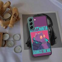 Cool Gang cat telefono dėklas, skirtas Samsung A02 A03 A03S A04 A04S Galaxy A55 A35 A25 A15 S10 Lite A9 A8 A7 A6 Plus A90 A80 dangtelis TPU Cl Samsung A55 5G black
