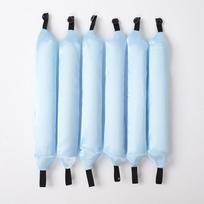 6-piece Set of Lazy Curling Stick with Button Curling Cylinder Big Wave Color Foam Curling Magic Tool, Turn Into Curling Goddess In Seconds 6 rods mėlyna