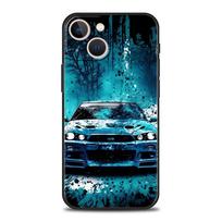 Sports Car JDM Tokyo drift For iPhone 11 12 13 15 14 Pro Max Phone Case X XR XS 7 8 Plus SE 2020 Luxury Black Soft Cover Funda iPhone 14